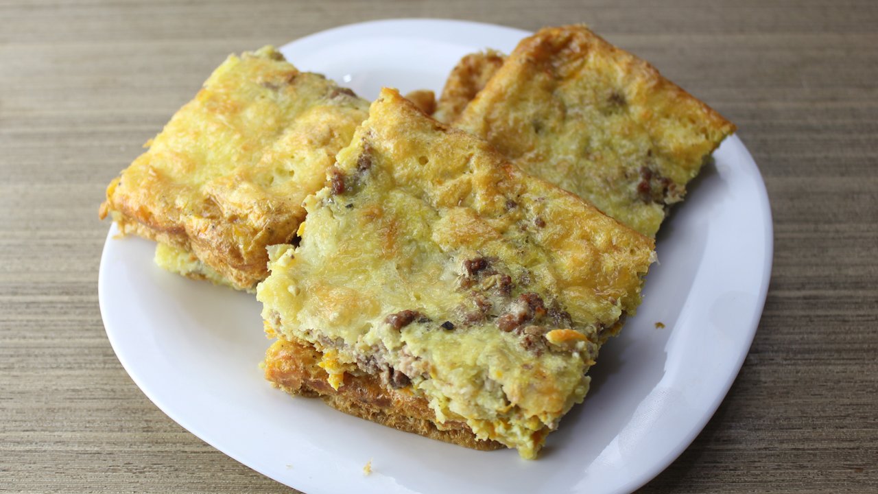 Torta de Tapioca com Carne